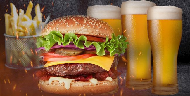 Beer and Burger Offer at Velocity